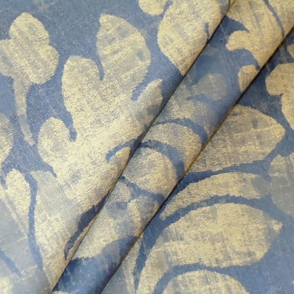 Beacon Hill Laconia Indigo Luxury Damask Fabric - Picture 2 of 12